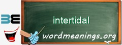 WordMeaning blackboard for intertidal